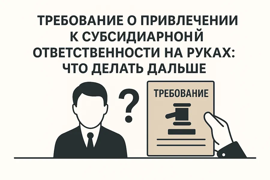 Требование о привлечении к субсидиарной ответственности на руках: что делать дальше