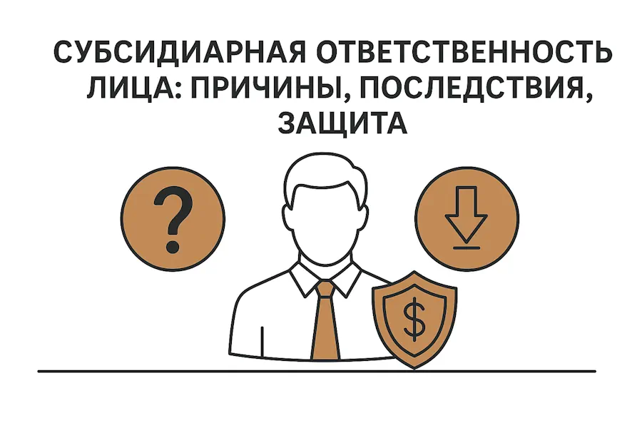 Субсидиарная ответственность лица: причины, последствия, защита