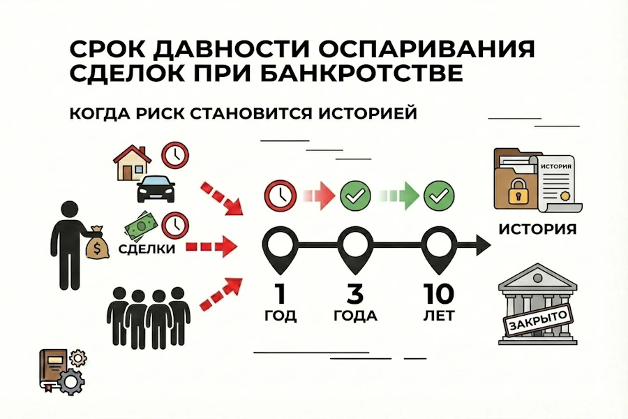 Срок давности оспаривания сделок при банкротстве