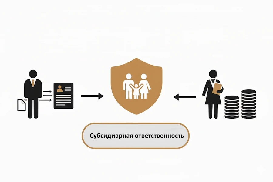 Субсидиарная ответственность родственников должника