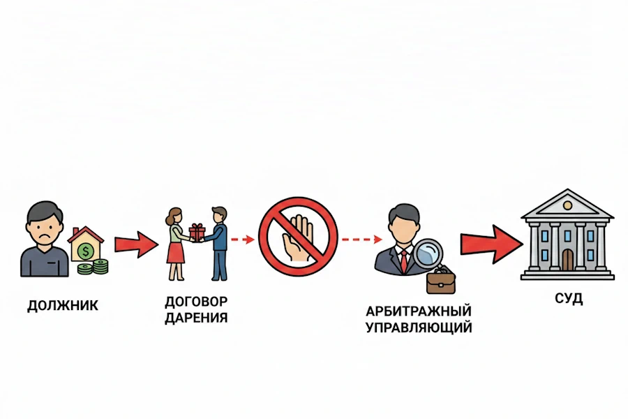 Оспаривание договора дарения в банкротстве: как не потерять все из-за одного широкого жеста