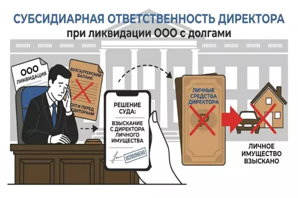 Субсидиарная ответственность директора при ликвидации ООО: судебная практика и риски