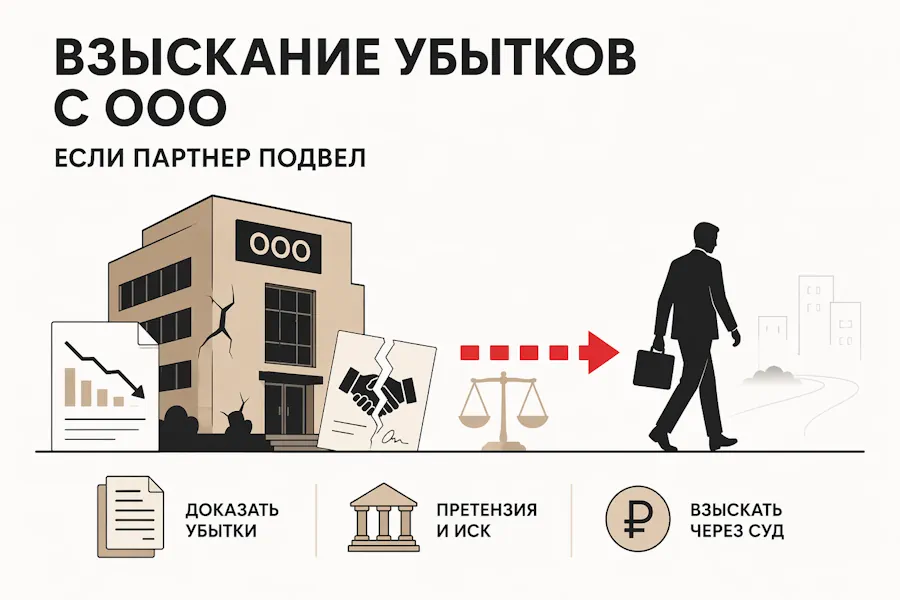Взыскание убытков с ООО: правила взыскания убытков с компании