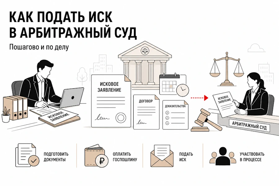 Как подать судебный иск в арбитражный суд и выиграть: структура, подсудность и практика