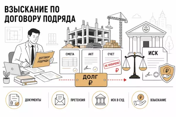 Взыскание по договору подряда с контрагента
