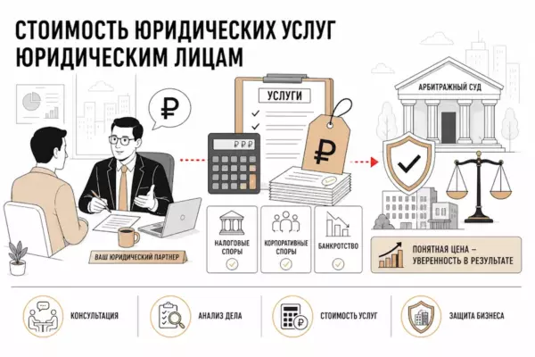Стоимость юридических услуг юридическим лицам