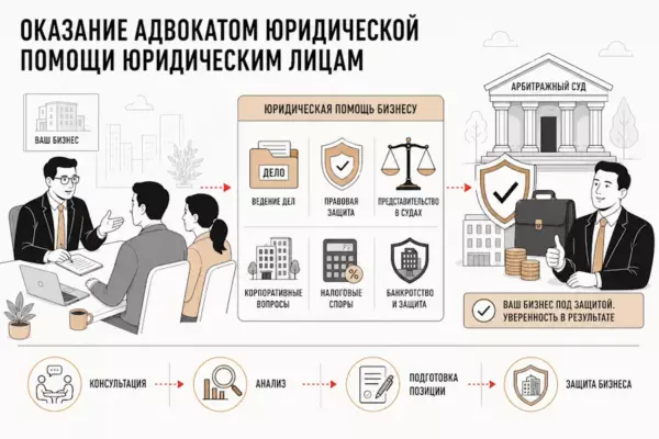 Оказание адвокатом юридической помощи юридическим лицам