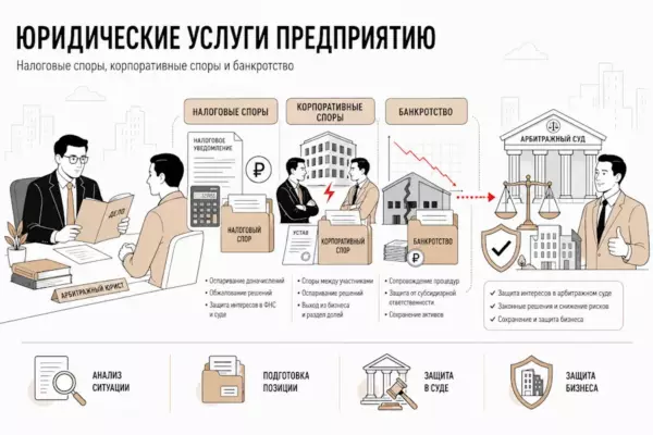 Оказание юридических услуг предприятию