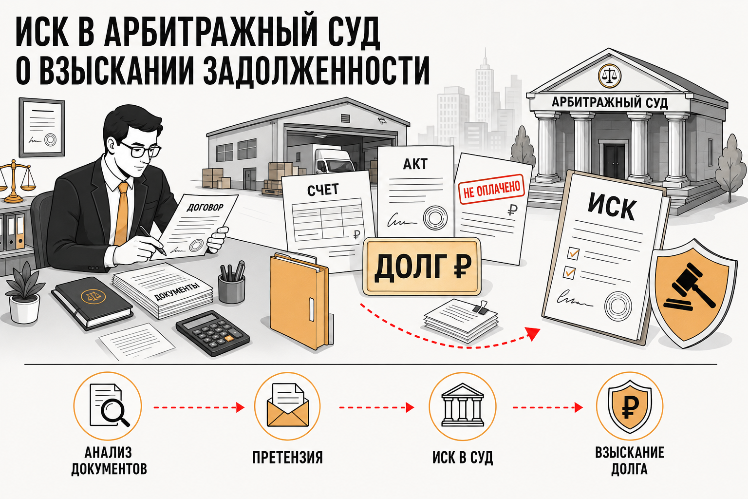 Иск в арбитражный суд о взыскании задолженности