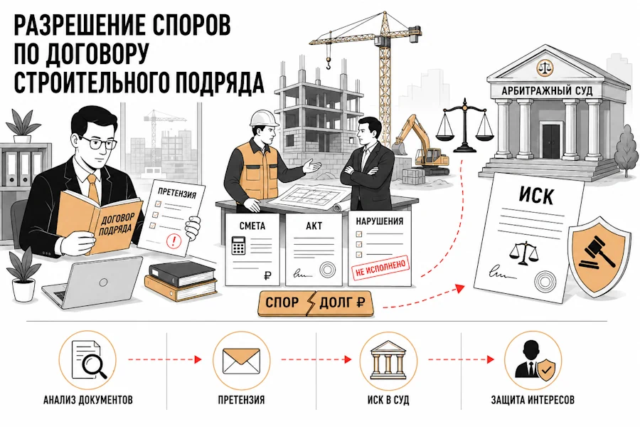 Разрешение споров по договору строительного подряда