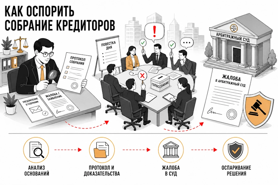 оспорить собрание кредиторов