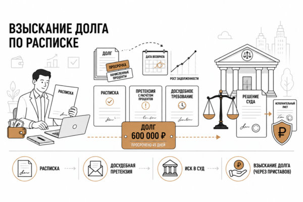 Взыскание долга по расписке