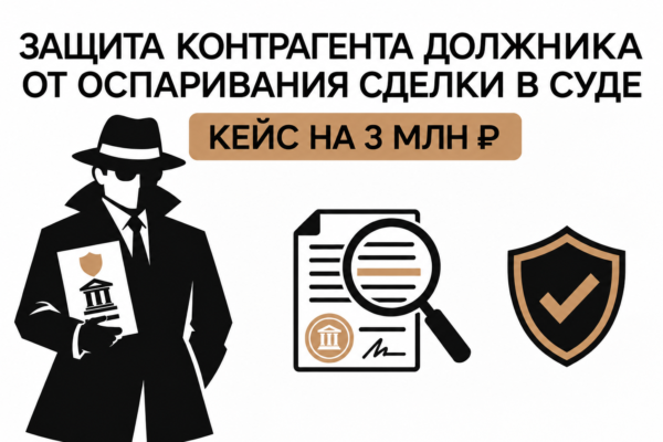 Защита контрагента должника от оспаривания сделки в суде